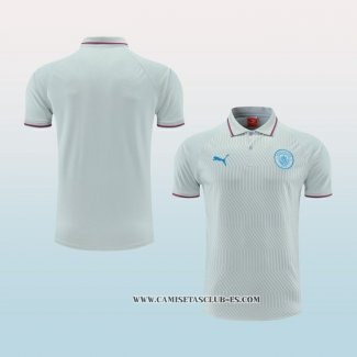 Camiseta Polo del Manchester City 22-23 Gris