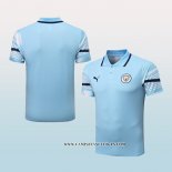 Camiseta Polo del Manchester City 22-23 Azul