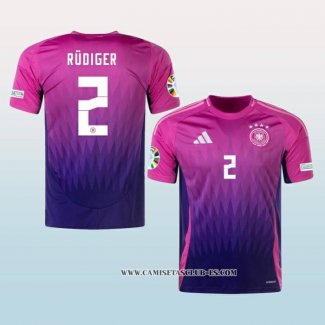 Camiseta Segunda Alemania Jugador Rudiger 2024