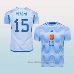 Camiseta Segunda Espana Jugador Yeremi 2022