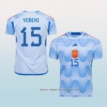 Camiseta Segunda Espana Jugador Yeremi 2022