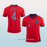 Camiseta Segunda Inglaterra Jugador Stones 2022