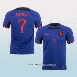 Camiseta Segunda Paises Bajos Jugador Bergwijn 2022