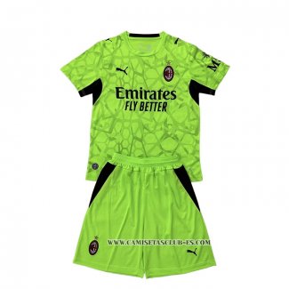 Camiseta Tercera AC Milan Portero Nino 26-27