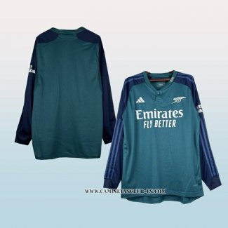 Camiseta Tercera Arsenal 23-24 Manga Larga