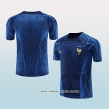 Camiseta de Entrenamiento Francia 22-23 Azul Oscuro