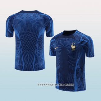 Camiseta de Entrenamiento Francia 22-23 Azul Oscuro