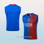 Camiseta de Entrenamiento Paris Saint-Germain 25-26 Sin Mangas Azul Rojo