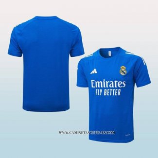 Camiseta de Entrenamiento Real Madrid 25-26 Azul Blanco