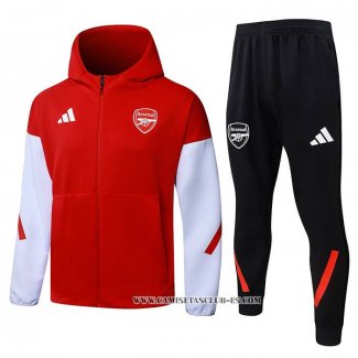 Chandal con Capucha del Arsenal 25-26 Rojo
