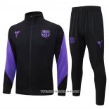Chandal de Chaqueta del Barcelona 25-26 Negro Purpura