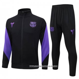 Chandal de Chaqueta del Barcelona 25-26 Negro Purpura