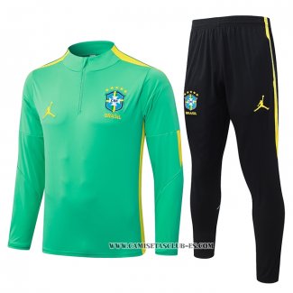 Chandal de Sudadera del Brasil 26-27 Verde