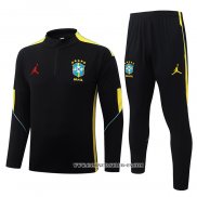 Chandal de Sudadera del Brasil 26-27 Amarillo Negro