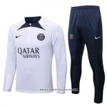 Chandal de Sudadera del Paris Saint-Germain 22-23 Blanco