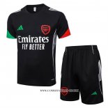 Chandal del Arsenal 25-26 Manga Corta Negro - Pantalon Corto
