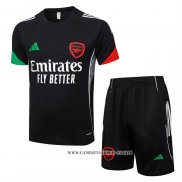 Chandal del Arsenal 25-26 Manga Corta Negro - Pantalon Corto