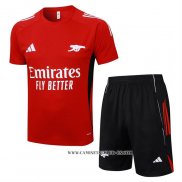 Chandal del Arsenal 25-26 Manga Corta Rojo - Pantalon Corto