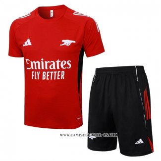 Chandal del Arsenal 25-26 Manga Corta Rojo - Pantalon Corto