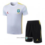 Chandal del Brasil 26-27 Manga Corta Blanco - Pantalon Corto