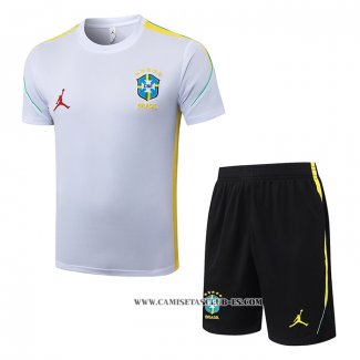Chandal del Brasil 26-27 Manga Corta Blanco - Pantalon Corto