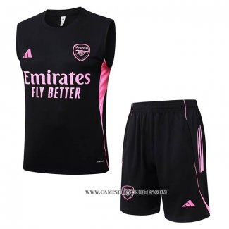 Chandal del Inter Miami 25-26 Sin Mangas Negro Rosa