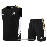 Chandal del Juventus 22-23 Sin Mangas Negro