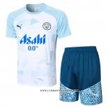 Chandal del Manchester City 24-25 Manga Corta Azul - Pantalon Corto