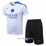 Chandal del Paris Saint-Germain 25-26 Manga Corta Blanco - Pantalon Corto