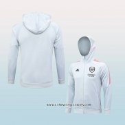 Chaqueta con Capucha del Arsenal 23-24 Gris