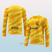 Camiseta Barcelona Portero 23-24 Manga Larga Amarillo