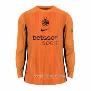 Camiseta Inter Milan Portero 25-26 Manga Larga Naranja