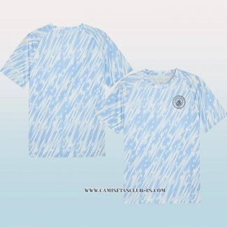 Camiseta Pre Partido del Manchester City 25-26 Azul