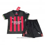 Camiseta Primera AC Milan Nino 22-23