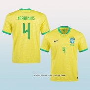 Camiseta Primera Brasil Jugador Marquinhos 2022