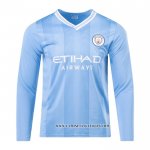 Camiseta Primera Manchester City 23-24 Manga Larga