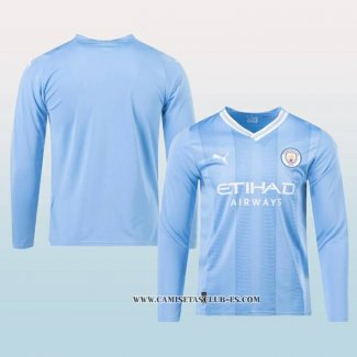 Camiseta Primera Manchester City 23-24 Manga Larga