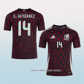 Camiseta Primera Mexico Jugador E.Gutierrez 2024