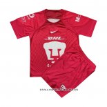 Camiseta Pumas UNAM Portero Nino 22-23 Rosa
