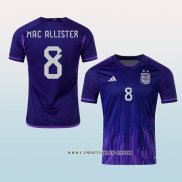 Camiseta Segunda Argentina Jugador Mac Allister 2022