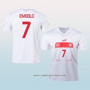 Camiseta Segunda Suiza Jugador Embolo 2022