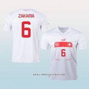 Camiseta Segunda Suiza Jugador Zakaria 2022