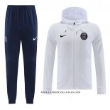 Chandal con Capucha del Paris Saint-Germain 22-23 Blanco