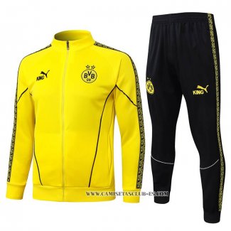 Chandal de Chaqueta del Borussia Dortmund Nino 25-26 Amarillo