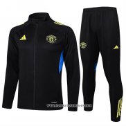 Chandal de Chaqueta del Manchester United Nino 25-26 Amarillo Negro
