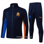 Chandal de Chaqueta del Olympique Marsella 24-25 Azul Naranja