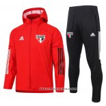 Chandal de Rompevientos del Sao Paulo 2021 Rojo