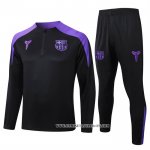 Chandal de Sudadera del Barcelona 25-26 Negro Purpura