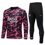 Chandal de Sudadera del Paris Saint-Germain 22-23 Negro y Rosa