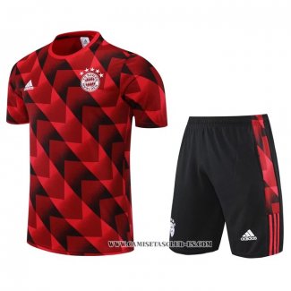 Chandal del Bayern Munich 22-23 Manga Corta Rojo - Pantalon Corto